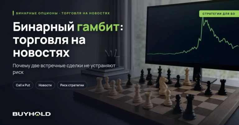 Бинарный гамбит — стратегия торговли на новостях