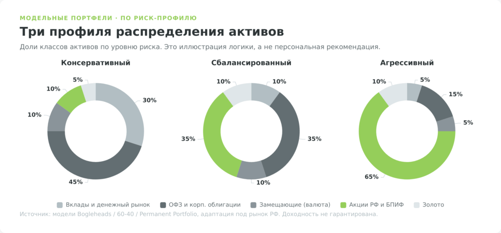 Модельные инвестиционные портфели по риск-профилю