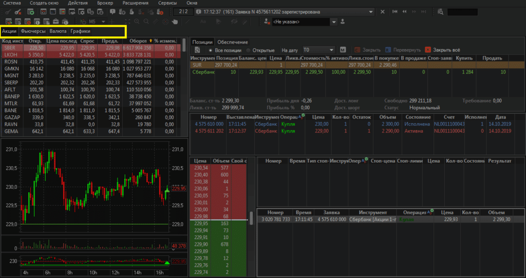 Настройка Quik