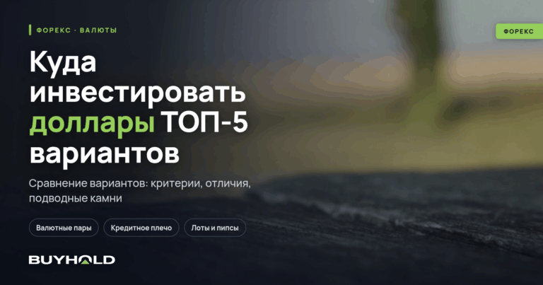 Куда инвестировать доллары? ТОП-5 вариантов