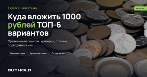 Куда вложить 1000 рублей ТОП-6 вариантов