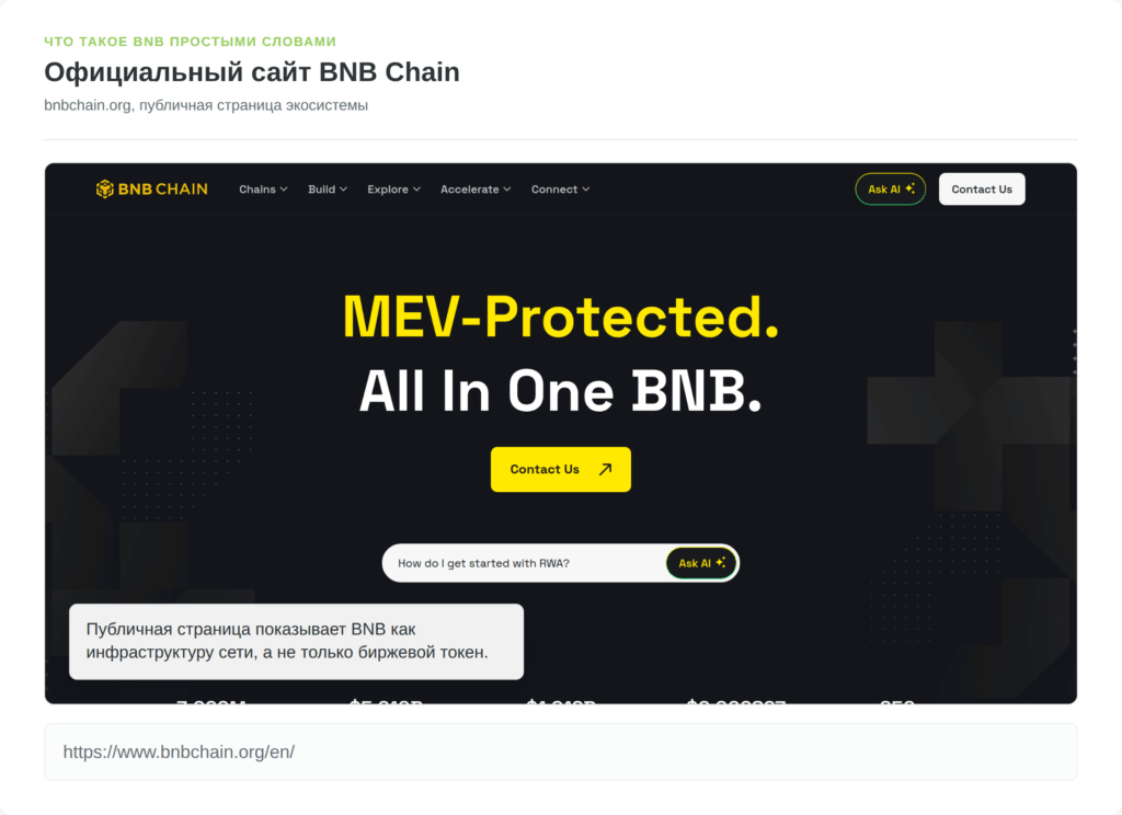 Официальный сайт BNB Chain