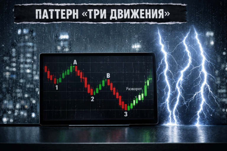 Разворотный паттерн "три движения"