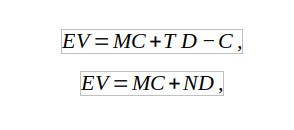 формула расчета EV