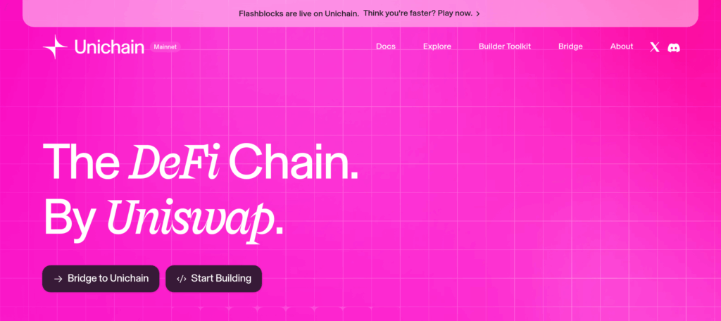 Unichain — собственная сеть второго уровня от Uniswap на технологии OP Stack