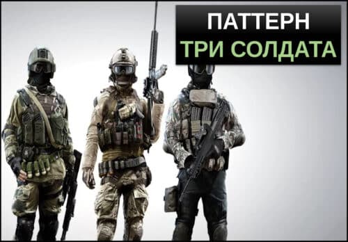 паттерн три соладата в трейдинге