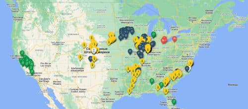 Всего в собственности REIT 124575 акров