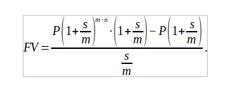 после упрощения расчетная формула будет выглядеть так