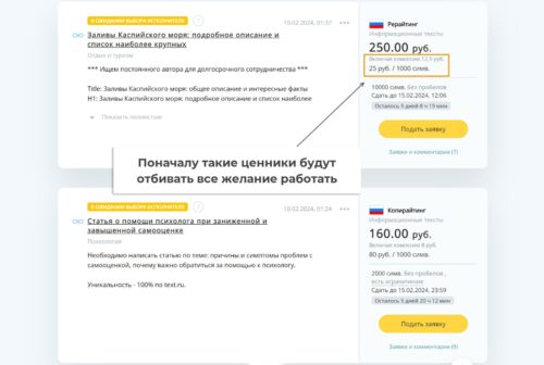 написание статей как заработок в сети