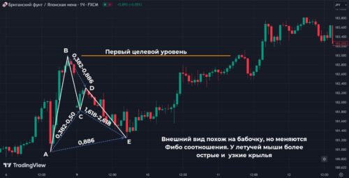 патерн в трейдинге Летучая мышь