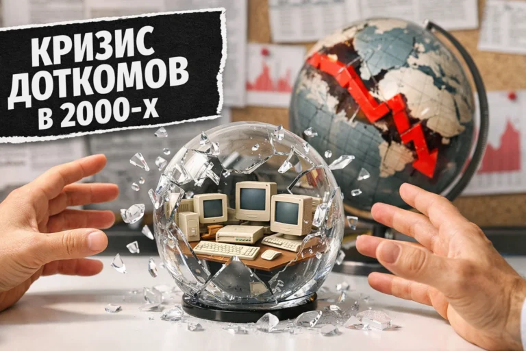 Кризис доткомов в 2000-х — пузырь, который лопнул. Причины и последствия