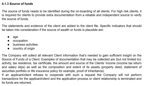 источник происхождения средств