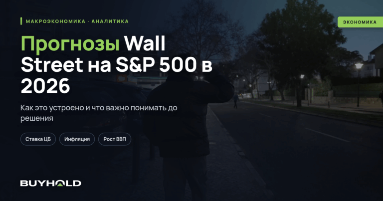 Прогнозы Wall Street на S&P 500 в 2026: консенсус 22 аналитиков