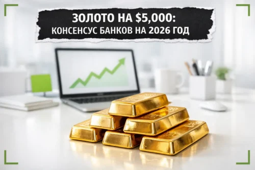 Золото на $5,000: консенсус банков — полный анализ прогнозов на 2026 год