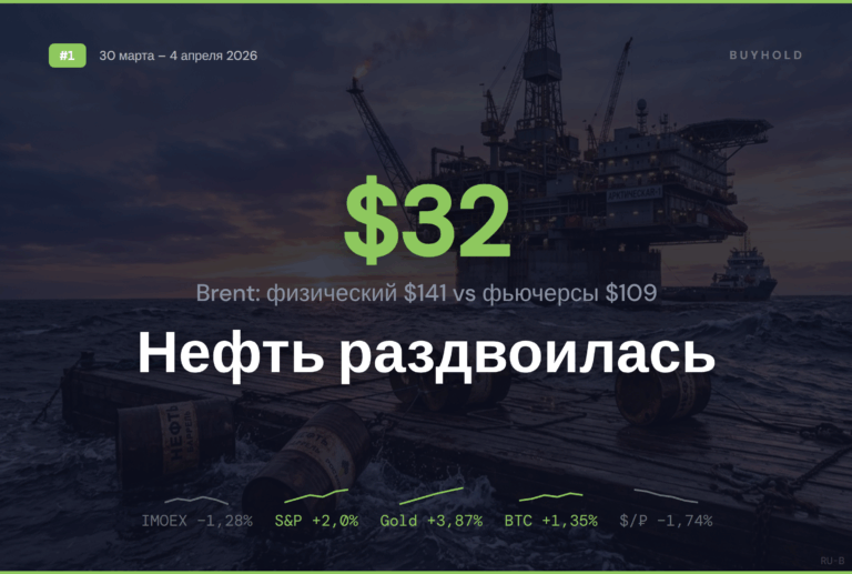 Обзор рынка 30 марта – 4 апреля 2026: нефть раздвоилась, Дума берётся за крипто