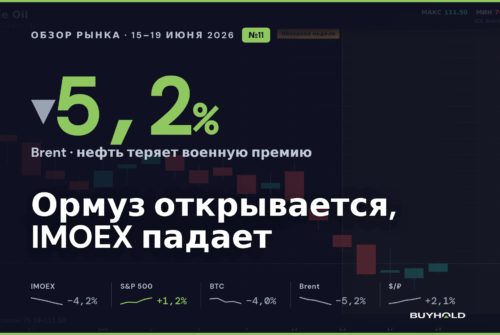 Обзор рынка 15–19 июня 2026: Ормуз открывается, IMOEX падает