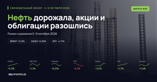 Обзор рынка за 5–9 октября 2026 года. Нефть дорожала, акции РФ выросли